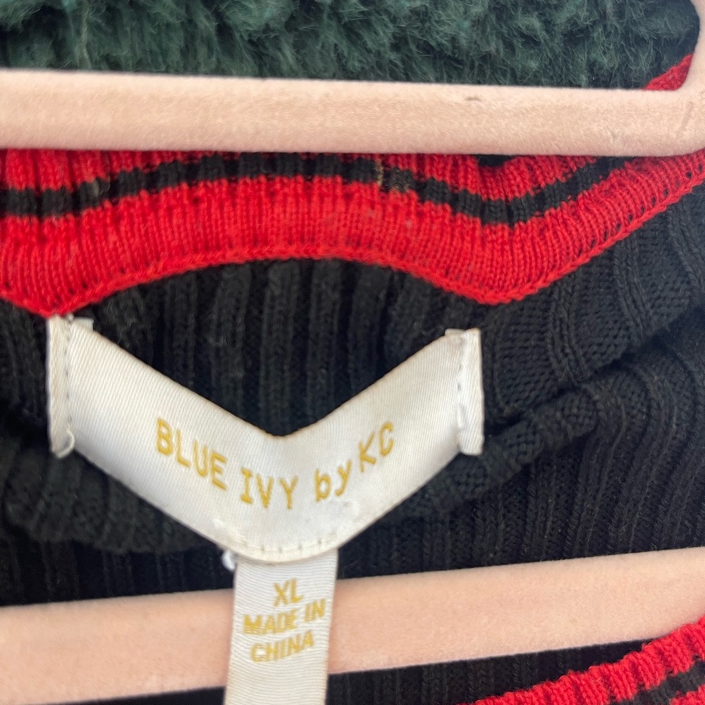 Black and Red Striped Sweater by Blue Ivy by KC